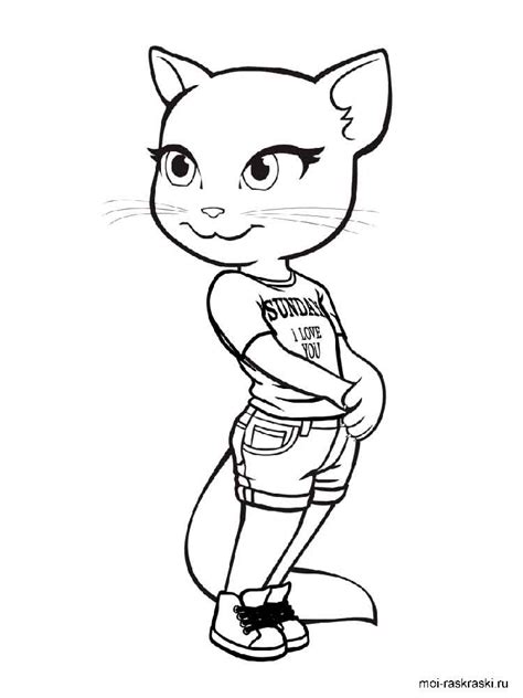 Talking Tom And Friends Coloring Pages Coloring Home