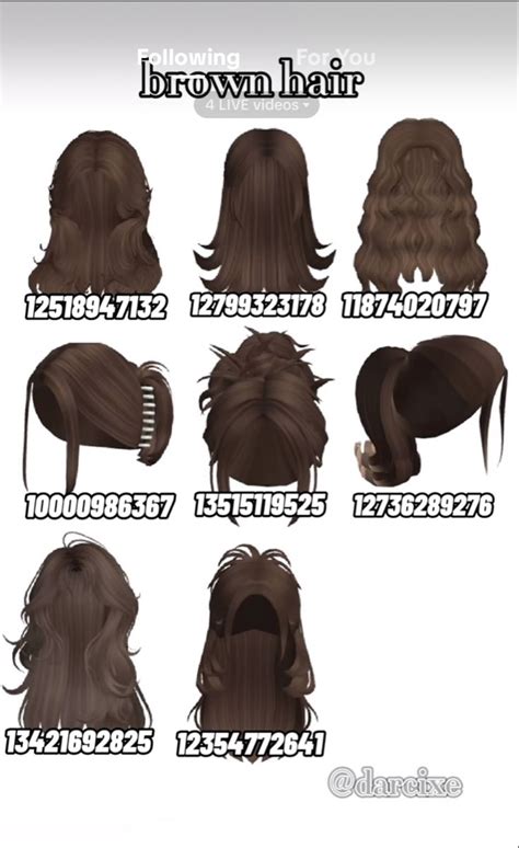 Pin By Zoiee Ashmawy On Roblox Codes In 2023 Brown Hair Roblox Brown
