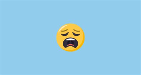 😩 지친 얼굴 Emoji On Joypixels 30