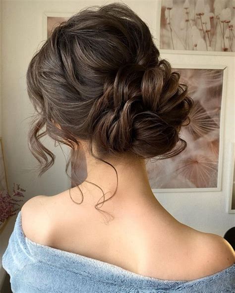 40 Beautiful Updo Hairstyles For 2022 Loose Wave Messy Updo Prom