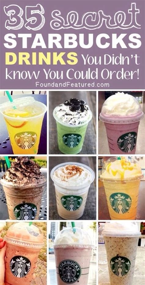 35 Secret Starbucks Drinks You Didnt Know You Could Order Starbucks