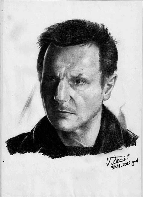 Liam Neeson Pencil Portrait By Raimondsy On Deviantart