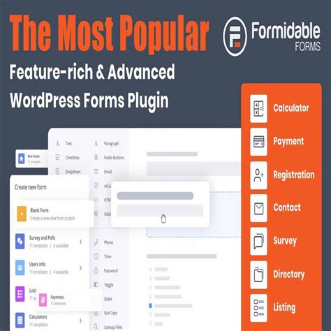 Formidable Forms Pro Pre Activated Wordpress Plugin With 100 Templates