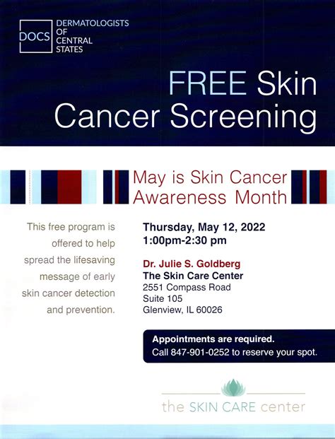 May 12 Free Skin Cancer Screening Glenview Il Patch