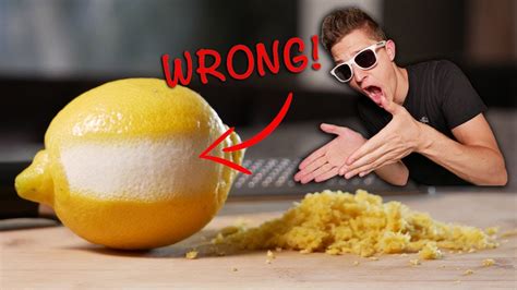 Literally the best cookies ever. How To Zest A Lemon PROPERLY! - YouTube