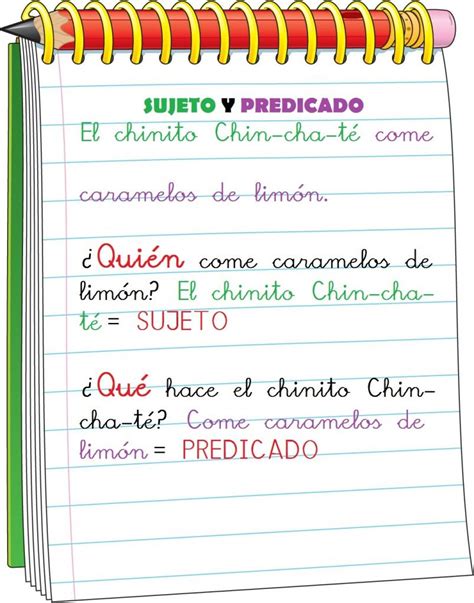 Sujeto Verbo Y Predicado Ejemplos Para Niños Colección De Ejemplo