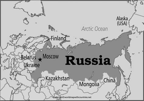 3 Free Printable Blank Map Of Russia And Labeled In Pdf