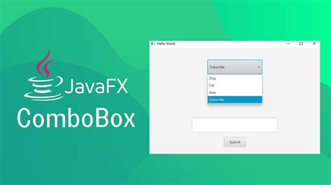 Javafx And Scene Builder Combobox Youtube