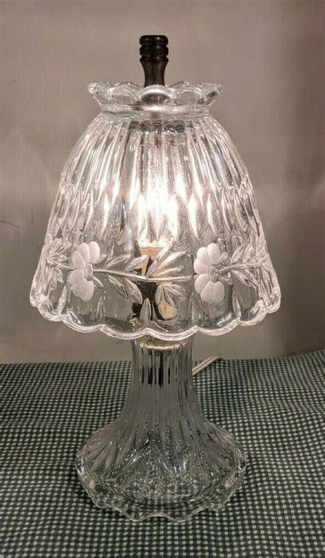 Princess House Heritage Piece Lead Crystal Romance Boudoir Lamp