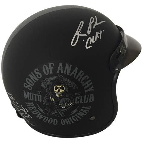 Sons Of Anarchy 5 Signature Fulmer Af V2 Open Face Helmet W Visor Psa