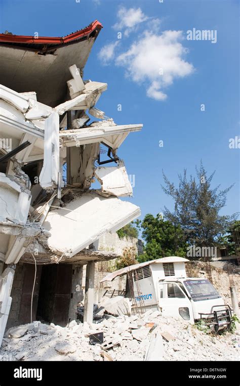 January 2010 Earthquake Damage Montana Estate Port Au Prince Haiti