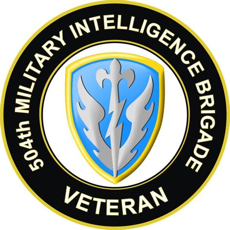 Us Army 504th Military Intelligence Brigade Veteran Sticker Decal