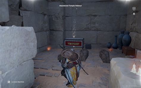 Assassin S Creed Origins Guide Walkthrough Abandoned Temple Hideout