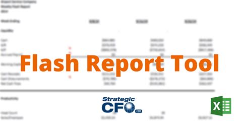 Flash Report Tool • The Strategic Cfo
