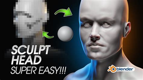 Easiest Way To Sculpt A Realistic Head In Blender Youtube