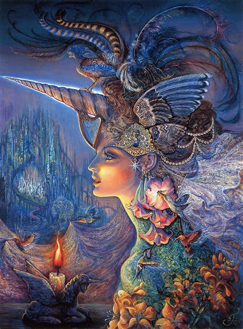 Josephine Wall My Lady Unicorn Josephine Wall Art Fantasy Artist