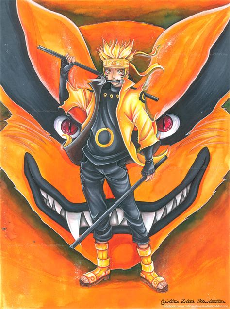 Gambar Naruto Rikudou Sennin Kyuubi Rinnegan Wallpaper Anime Naruto