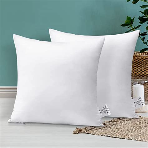 Otostar Pack Of 2 Throw Pillow Inserts 20x20 Square Cushion Inner Soft Fluffy Plump Stuffer