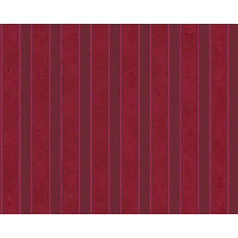 Eleganza moderna per il viso. Versace Wallpaper - carta da parati Barocco & Stripes colore rosso | wall-art.it