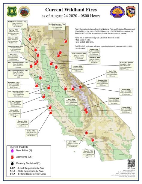 Fire Map California Fires Current Map
