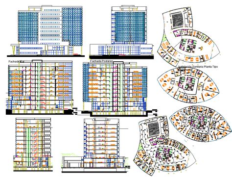 High Rise Building Project Dwg File Cadbull