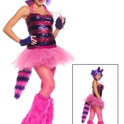 Exclusive Sexy Sequin Cheshire Cat Costume Halloween Costume Ideas 2021