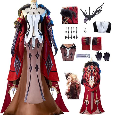 Amazon Com Game Genshin Impact The Lady Cosplay Costume Anime Costume Female Adult The Lady