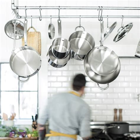 Open Kitchen By Williams Sonoma Stainless Steel 10 Piece Cookware Set