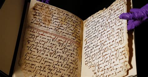 A Find In Britain Quran Fragments Perhaps As Old As Islam The New York Times