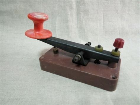 Vintage Classic Training Telegraph Key Soviet Radio Station Morse Code Ussr Ebay