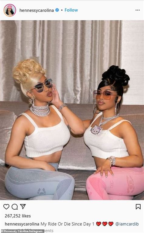 Twinning Cardi B Dons Matching Outfits And Wigs With Younger Sister Hennessy Carolina Daily