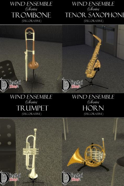 Decor Musical Band Instruments Sims 4 Cc Custom Content Sims 4