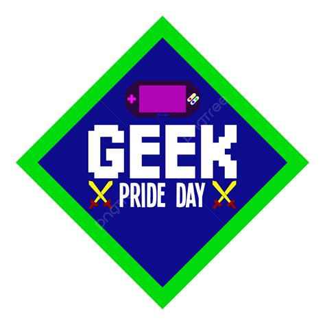 Vector Del Día Del Orgullo Geek Con Gamepad Psp Png Firmar Juego