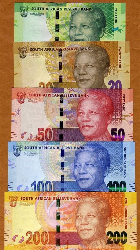 South African Rand Currency Featuring Nelson Mandela South African