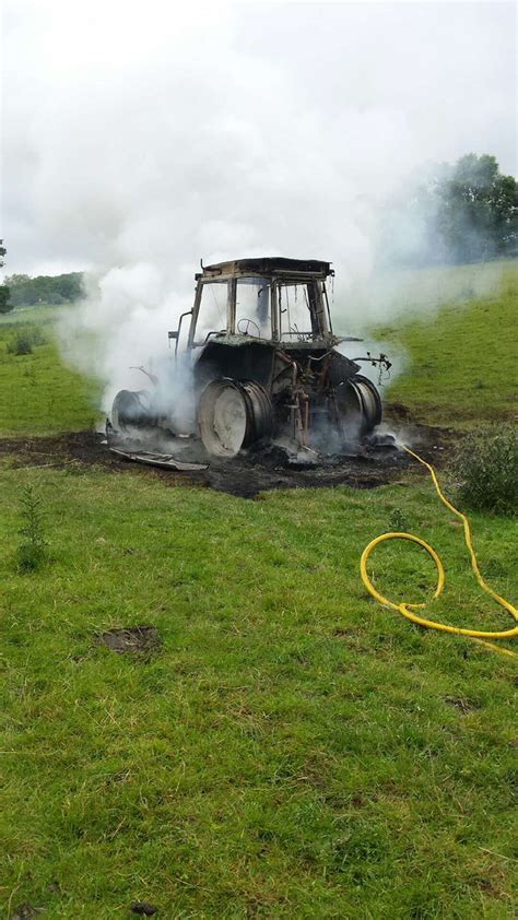Tractor Destroyed By Fire Near Telford Shropshire Star