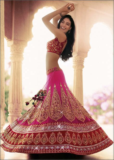 Rani Pink Embroidered Lehenga By Kalki Indian Wedding Dress Indian Attire Dresses