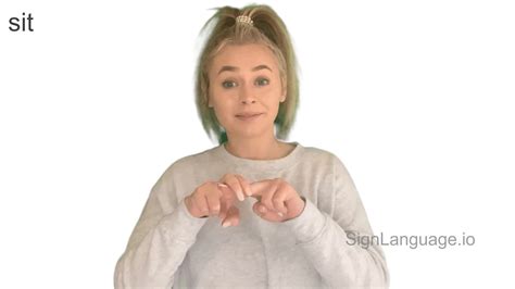 Sit In Asl Example American Sign Language