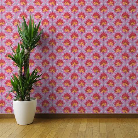 Bungalow Rose Olmsted Bright Floral Removable Peel And Stick Wallpaper