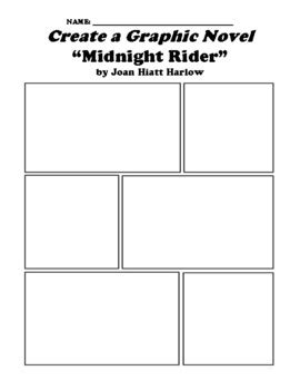 Midnight Rider By Joan Hiatt Harlow Graphic Novel Worksheet Tpt