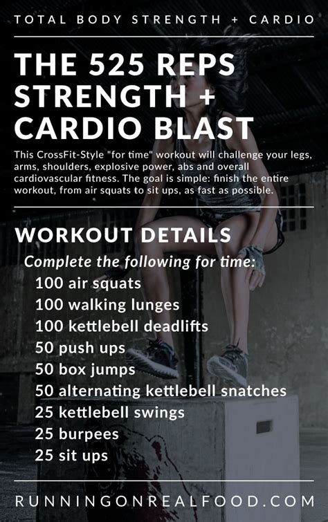 Total Body Strength And Cardio Workout A Crossfit Style