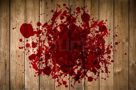 (c) 1997 mjj productions, inc. Grunge of blood on wood floor, ... | Stock image | Colourbox