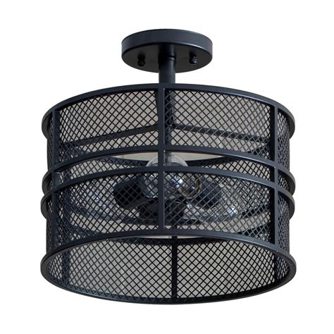 Complement your décor with a flush mount light fixture, available in a variety of styles and sizes. Decor Therapy Rixon 3-Light Black Mesh Shade Flush Mount ...