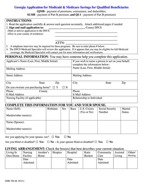 Georgia Dhr 700 Form Fill Online Printable Fillable Blank Pdffiller