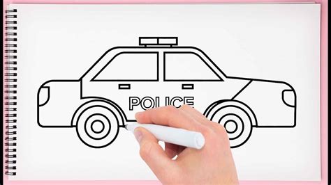 How To Draw Police Car Learn Easy And Step By Drawing A Police Car For