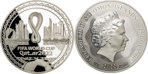 25 Dollars MASTERSIZE DOHA Fifa World Cup 1 Kg Kilo Silver Coin 25 ...