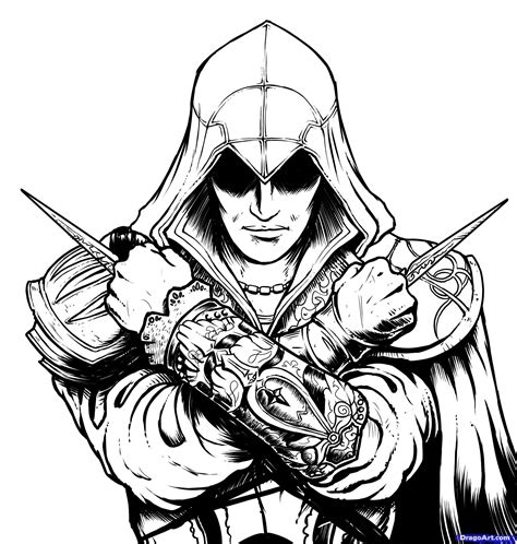 Assassins Creed Dibujos En Cuadricula Dibujos Pixelados Dibujos En
