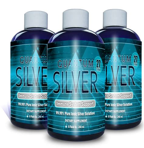 Quantum Silver Ionic Silver 27ppm Colloidal Silver Supplement