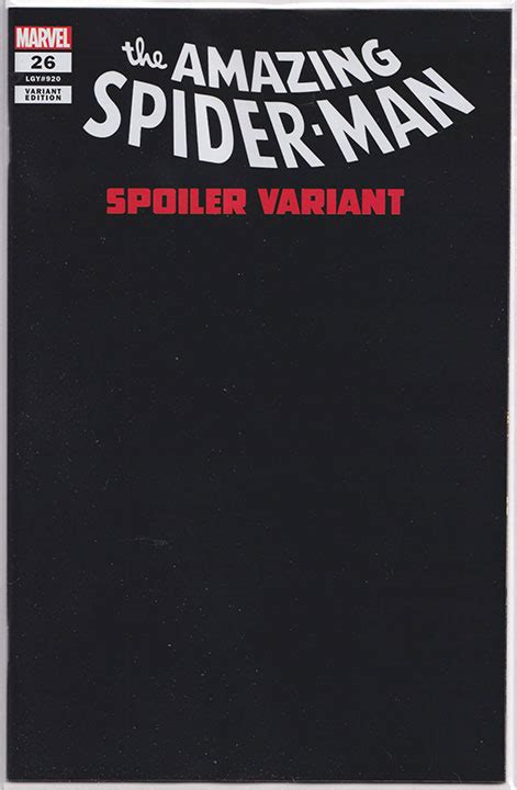 Amazing Spider Man Vol 6 26 Gary Frank Spoiler Variant Comic Book Shop