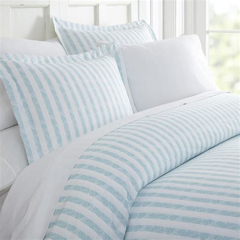 Simply Soft Ultra Soft Rugged Stripes Patterned 3 Piece Duvet Cover Set