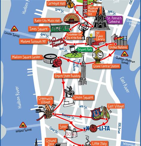 Sightseeing Map Of Nyc Download Sightseeing Map Of Nyc Major Tourist